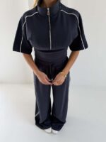 ست بلوز و شلوار نیم زیپ OYSHO کد 161040 - Image 23