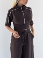 ست بلوز و شلوار نیم زیپ OYSHO کد 161040 - Image 31